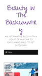 Mobile Screenshot of beautyinthebackcountry.com