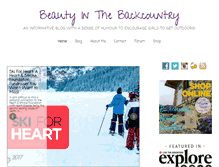 Tablet Screenshot of beautyinthebackcountry.com